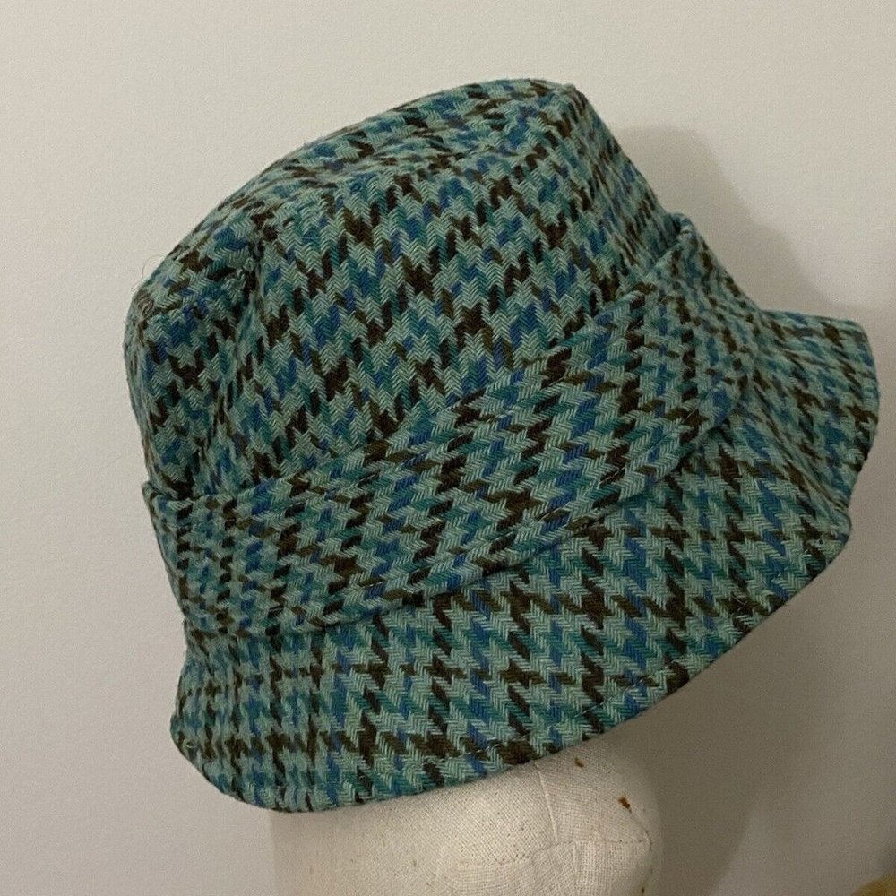 BANANA REPUBLIC plaid fedora hat S/M